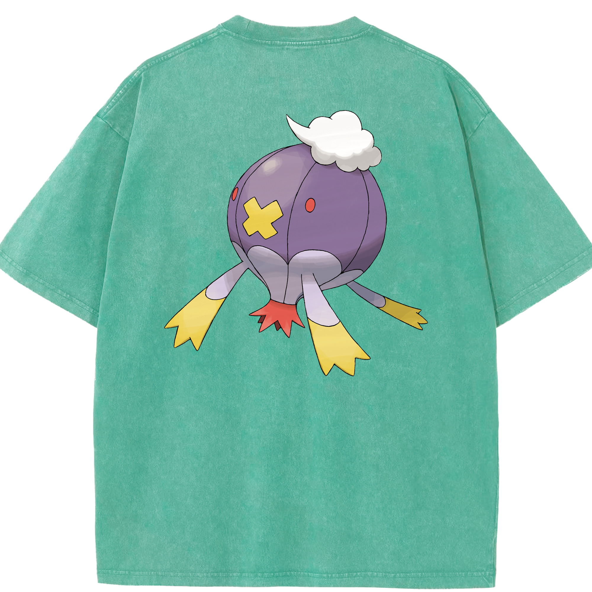 （画像用） ポケットモンスター Pokémon 綿100% ヴィンテージ風 半袖Tシャツ（背面プリント）